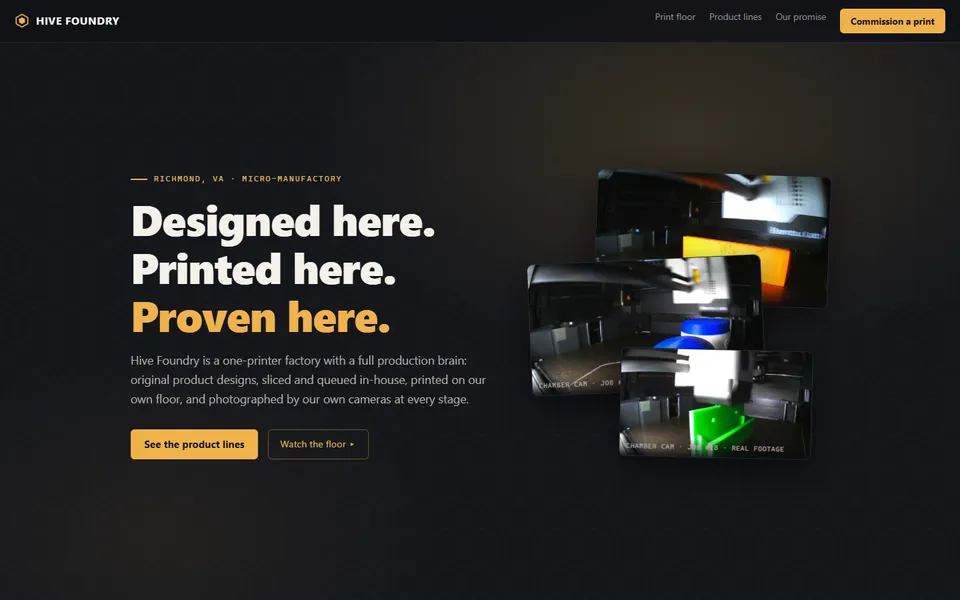 Hive Foundry — desktop screenshot